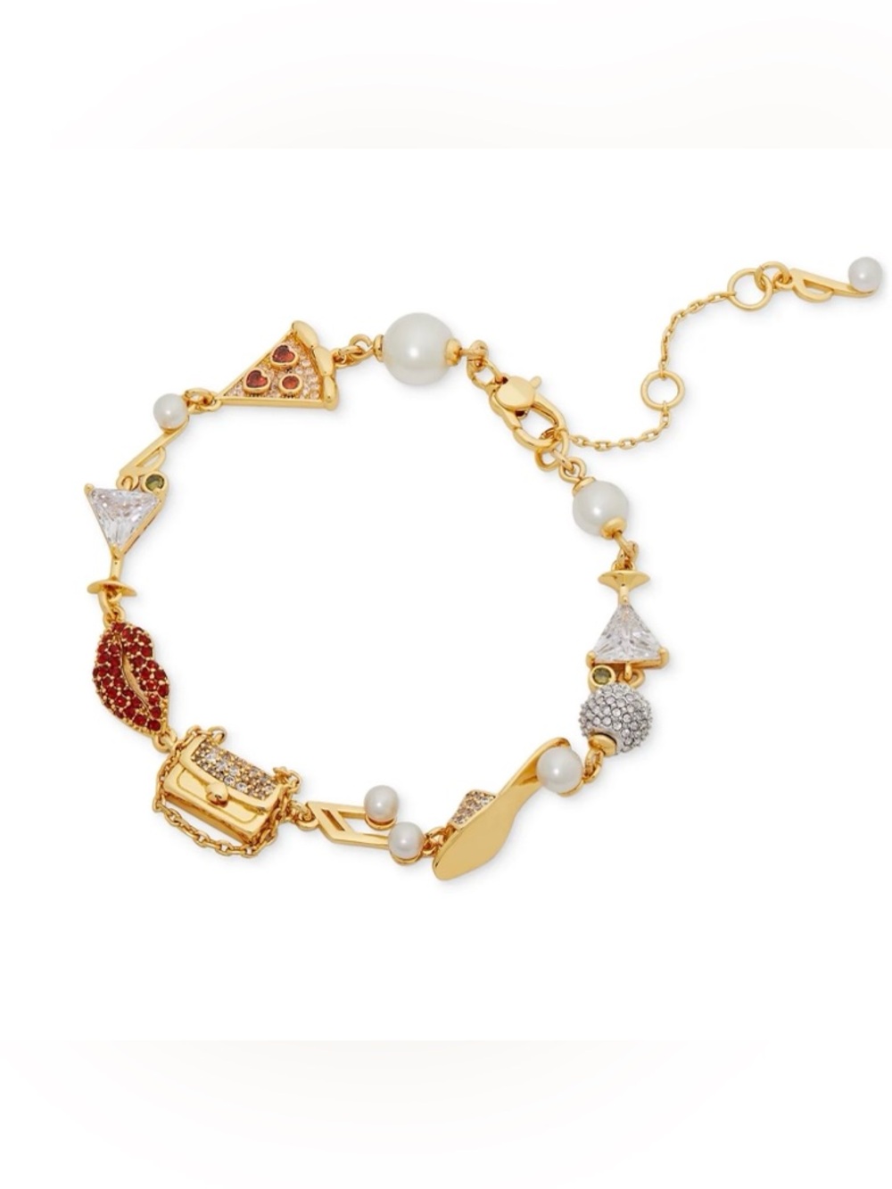 Kate spade New York Gold-Tone Hit the Town Charm Bracelet
